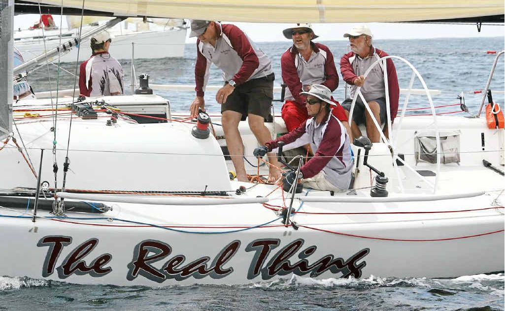The Real Thing is preparing for its assault on the 2013 Pittwater to Coffs title. Damien Devine The Real Thing is preparing for its assault on the 2013 Pittwater to Coffs title. Damien Devine